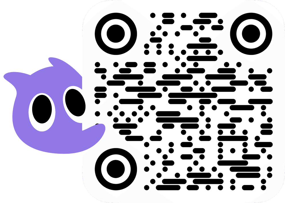 QR-Code zum Herunterladen der Knowunity-App, mit Maskottchen Knowie, das herauslugt